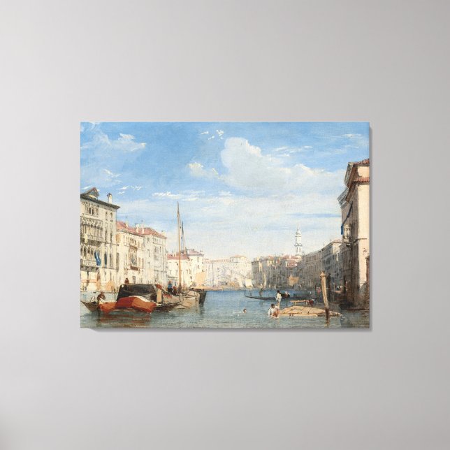 Toile Stretched Canvas Print the frand canal (Recto)