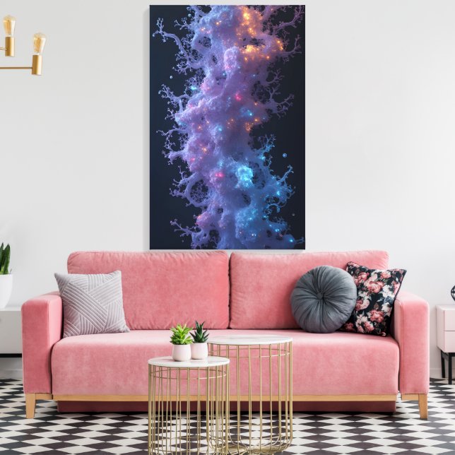 Toile Structure Organique Mystique Rendu 3D (Insitu(Salon))