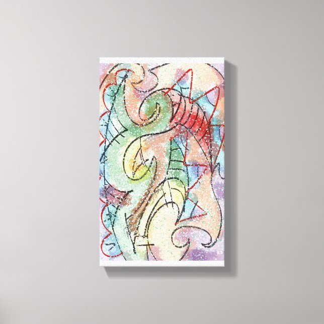 Toile Stunning digital abstract painting 2 by RRW (Recto)