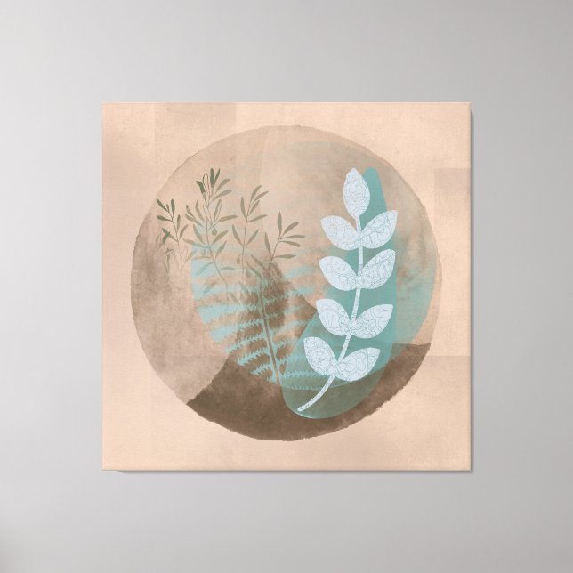 Toile Style bohème Art Floral Abstrait (Recto)