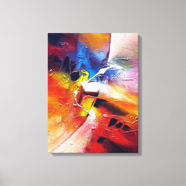 Toile Style contemporain Abstrait expressionniste (Recto)