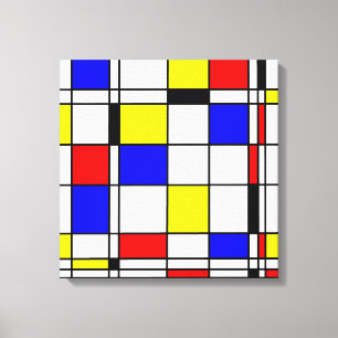 Toile Style d'art de Mondrian