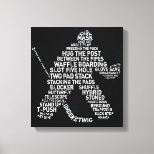 Toile Style de gardien de hockey Art Canvas Imprimer