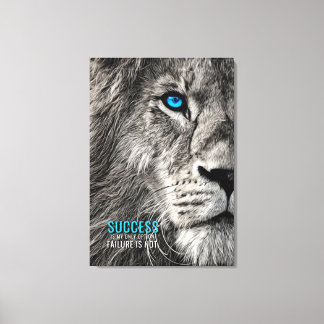 Toile Success My Only Option Motivational Quote Canvas
