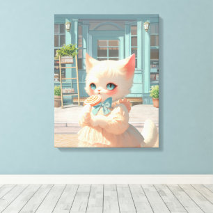 Toile Sucrerie Magique de la sucette : Bao Bao Baby Cat