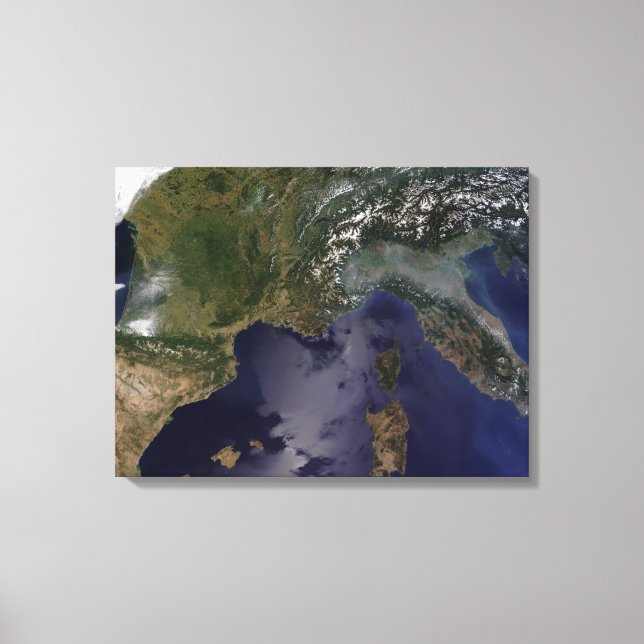 Toile Sud de la France et du nord de l'Italie (Recto)