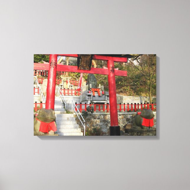 Toile Suehiro Ogami Sanctuaire (Fortune Frog Shrine) (Recto)