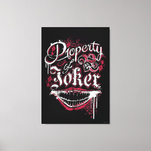 Toile Suicide Squad Property of Joker
