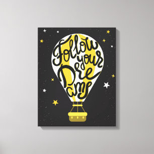 Toile Suivez votre ballon de rêves