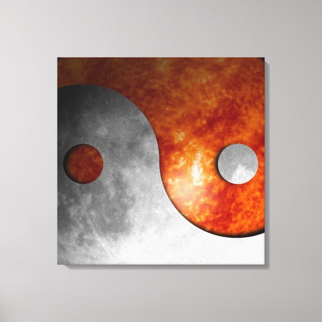 Toile Sun et Moon Yin Yang (Recto)