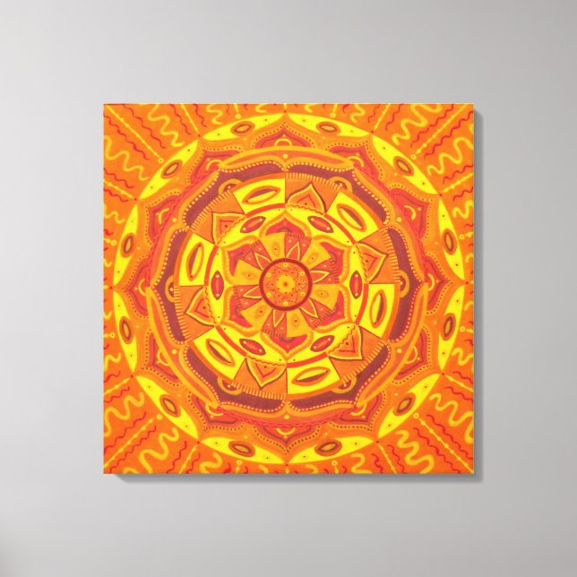 Toile Sun Mandala (Recto)