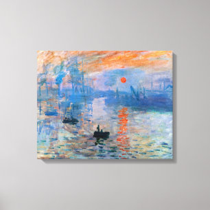 Toile Sunrise, 1872, Claude Monet Canvas Print
