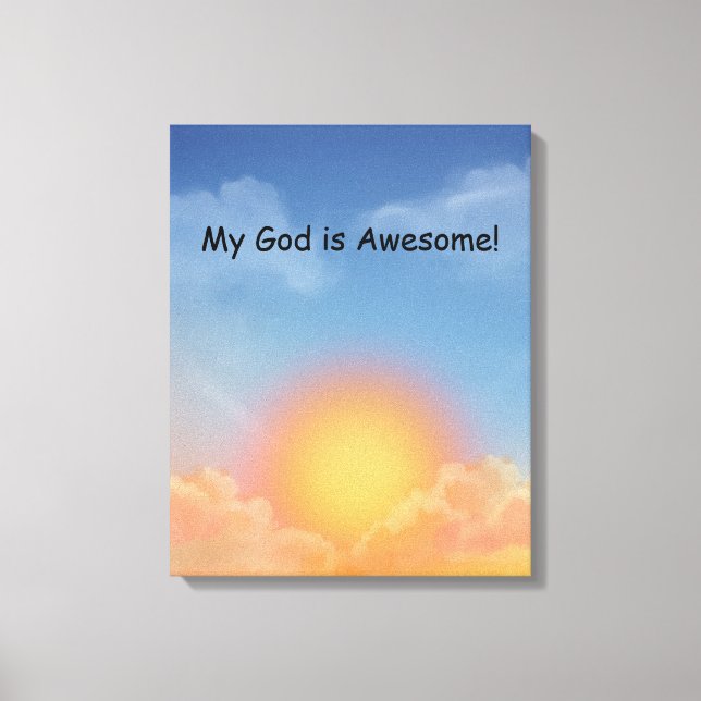 Toile Sunrise Wall Art (Recto)