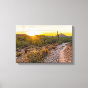 Toile Sunrize sur le sentier de l'Arizona