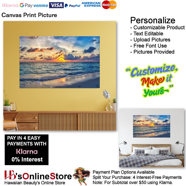 Toile Sunset Beach Imprimer Photo 20 (Sunset Beach Canvas Print Picture 20.)
