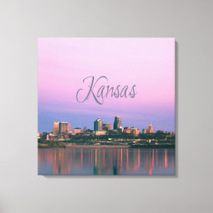Toile Sunset de la ligne Sky de Kansas City