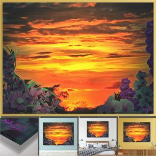 Toile Sunset Plaza Marina 2584