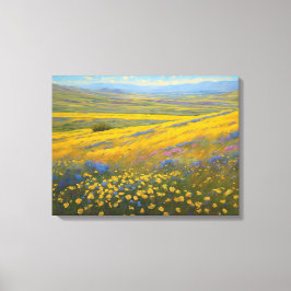 Toile Super Blooms en Californie, Carrizo Plains