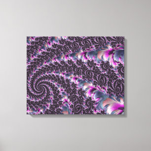 Toile Super Trippy Funky Psychedelic Spiral Fractal Art