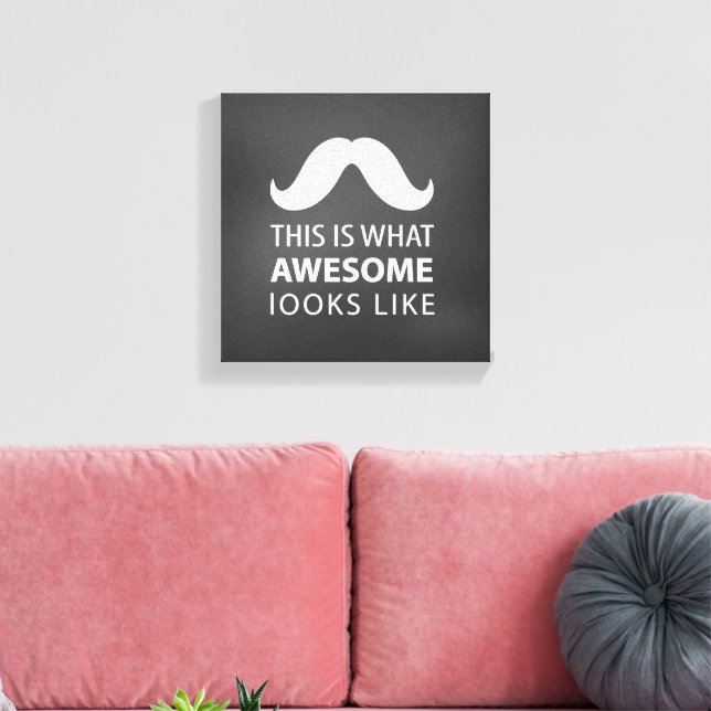 Toile Superbe Moustache (Insitu(Salon))