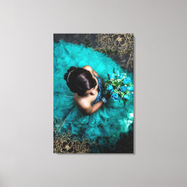 Toile Superbe superposition de photos florales Ajouter v