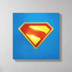 Toile Superman Golden S Shield brillance