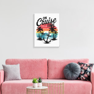 Toile Sur la croisière Palmier Cocotier Vacances d'été