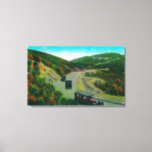 Toile Sur la jante au-dessus de l'itinéraire de