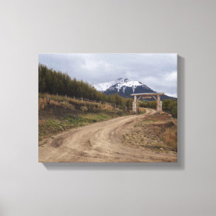 Toile Sur le chemin du retour à la maison dans la chaîne