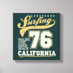 Toile Surf à bord   Californie 76