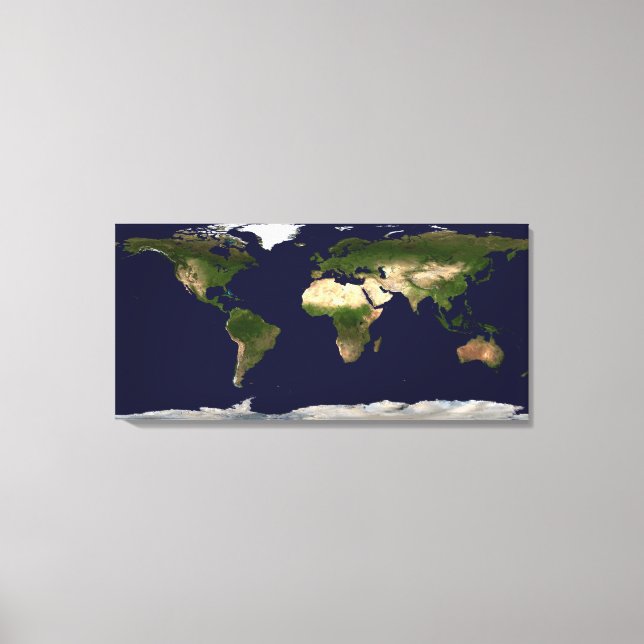 Toile Surface terrestre, Eau faible et Topogra ombragé (Recto)