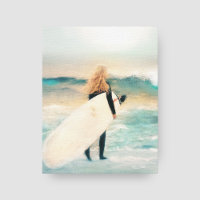 Surfer Girl Ocean Waves | Maison de plage