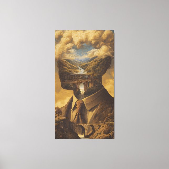 Toile surreal, digital, illustration, abstract, wall, ar (Recto)