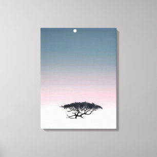 Toile Surreal Dreamscape : Arbre flottant et Lune