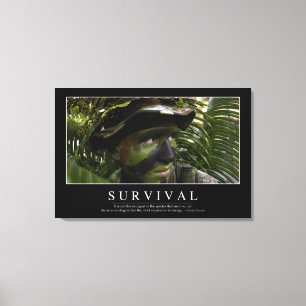 Toile Survie : Citation inspirée 2