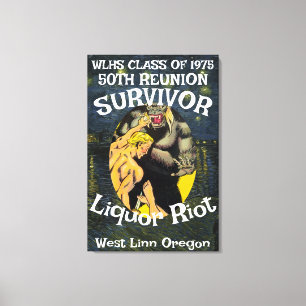 Toile Survivant WLHS RÉUNION DE LA PROMOTION 1975