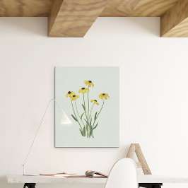 Toile Sushis à l'oeil noir Flower Art Canvas Imprimer