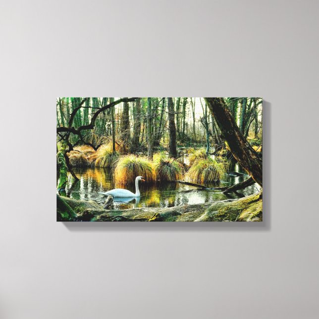 Toile Swan | Zazzle_Growshop. (Recto)