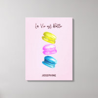 "Sweet Essence of Life Personalized French Macaron