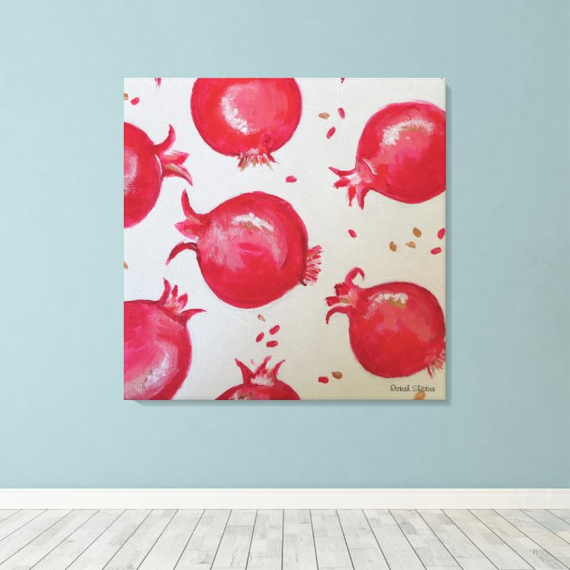 Toile Sweetness  of pomegranate (Insitu (Plancher de Bois))