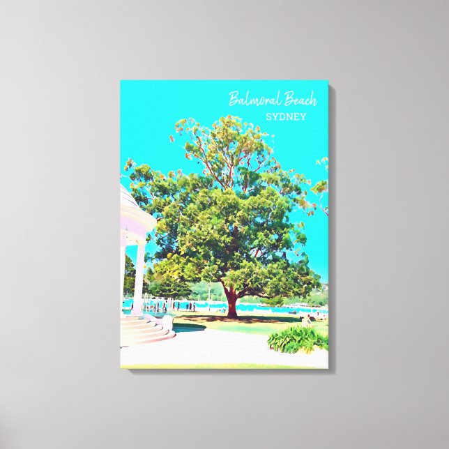 Toile Sydney Balmoral Beach blanc Rotunda (Recto)
