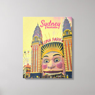 Toile Sydney Luna Park - carte de voyage