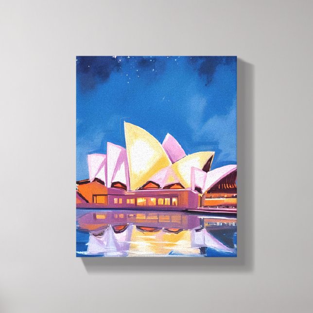 Toile Sydney Opera House, Australia Painting (Recto)