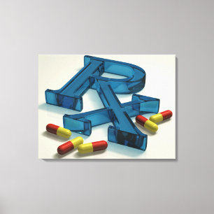 Toile Symbole 3D RX avec capsules