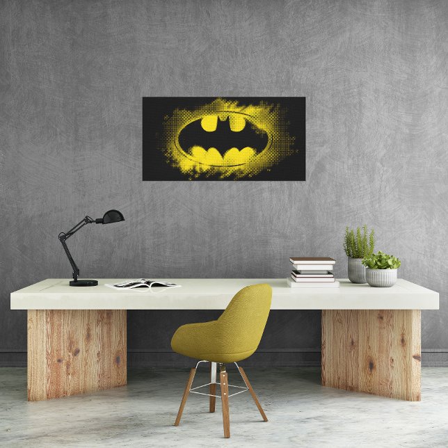 Toile Symbole Batman | Logo noir et jaune (Créateur téléchargé)