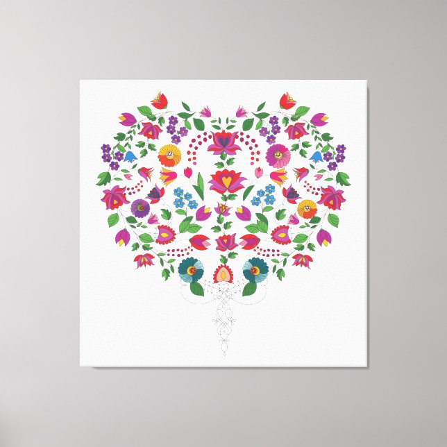 Toile Symbole d'amour en forme de coeur (Recto)