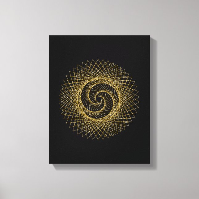 Toile Symbole de géométrie sacrée (Recto)