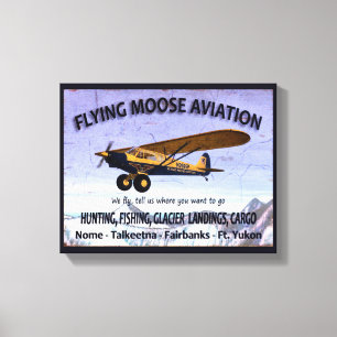 Toile Symbole de l'aviation vintage de l'orignal