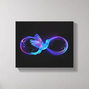Toile Symbole de Neon Infinity par Glowing Hummingbird