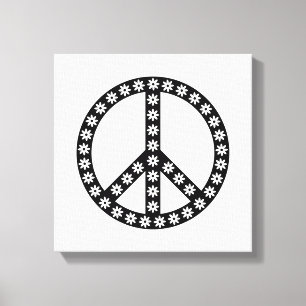 Toile Symbole de paix de la marguerite